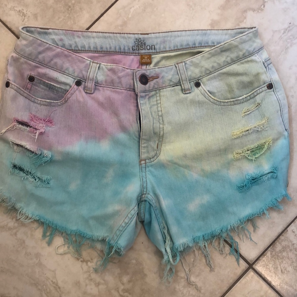 Caslon tie dye shorts